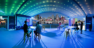 Moreton Hire takes its specialisation in atmospheric business events to Singapore.