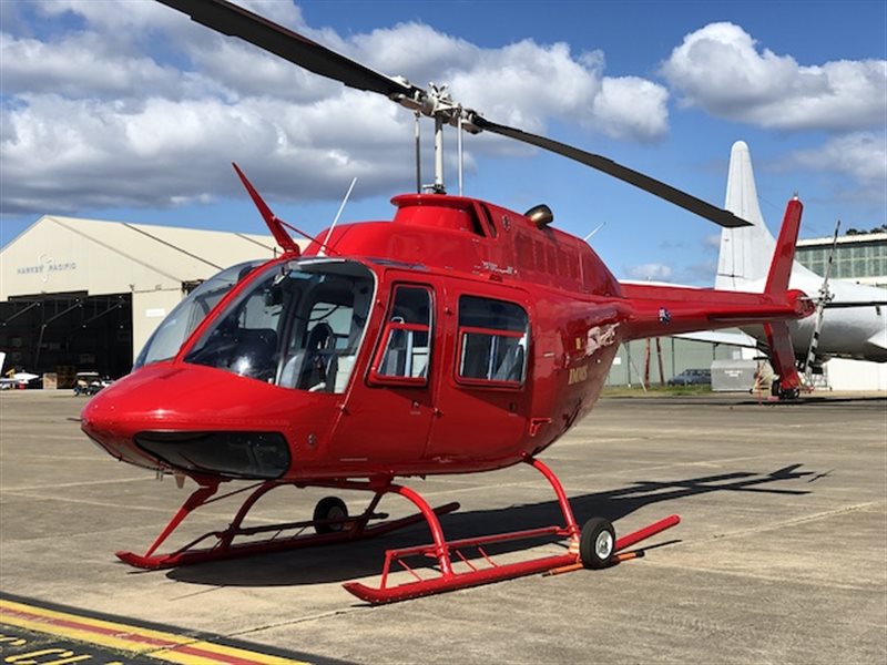 The low-hours 1978 Bell Jetranger up for auction this week.