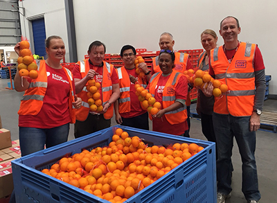 Foodbank focuses on providing staple foods, such as fruit, much of it donated and supported by Australian companies.