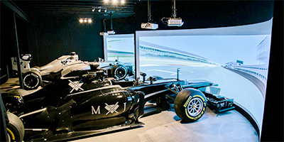 Immersaview's Formula 1 simulator.