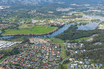 Pradella's Seachange Riverside development site at Coomera, Gold Coast.