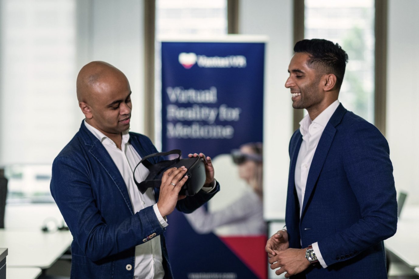 Vantari VR co-CEOs and co-founders, doctors Vijay Paul (left) and Nishanth Krishnananthan.