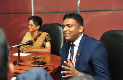 SLACC president Kalum De Silva at the Brisbane event.