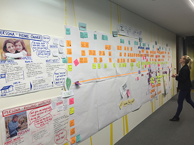 A 3rdView customer journey map 'corridor' - charting real customer experiences can be enlightening.
