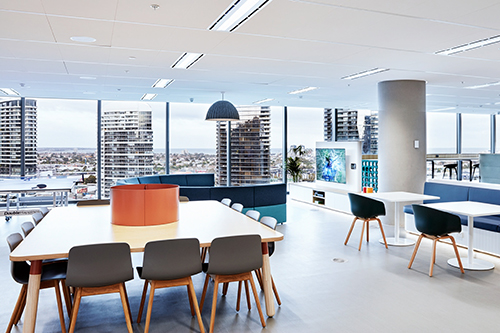 The new ACS technology innovation hub in Melbourne's Docklands precinct. Image: Toby Peet.